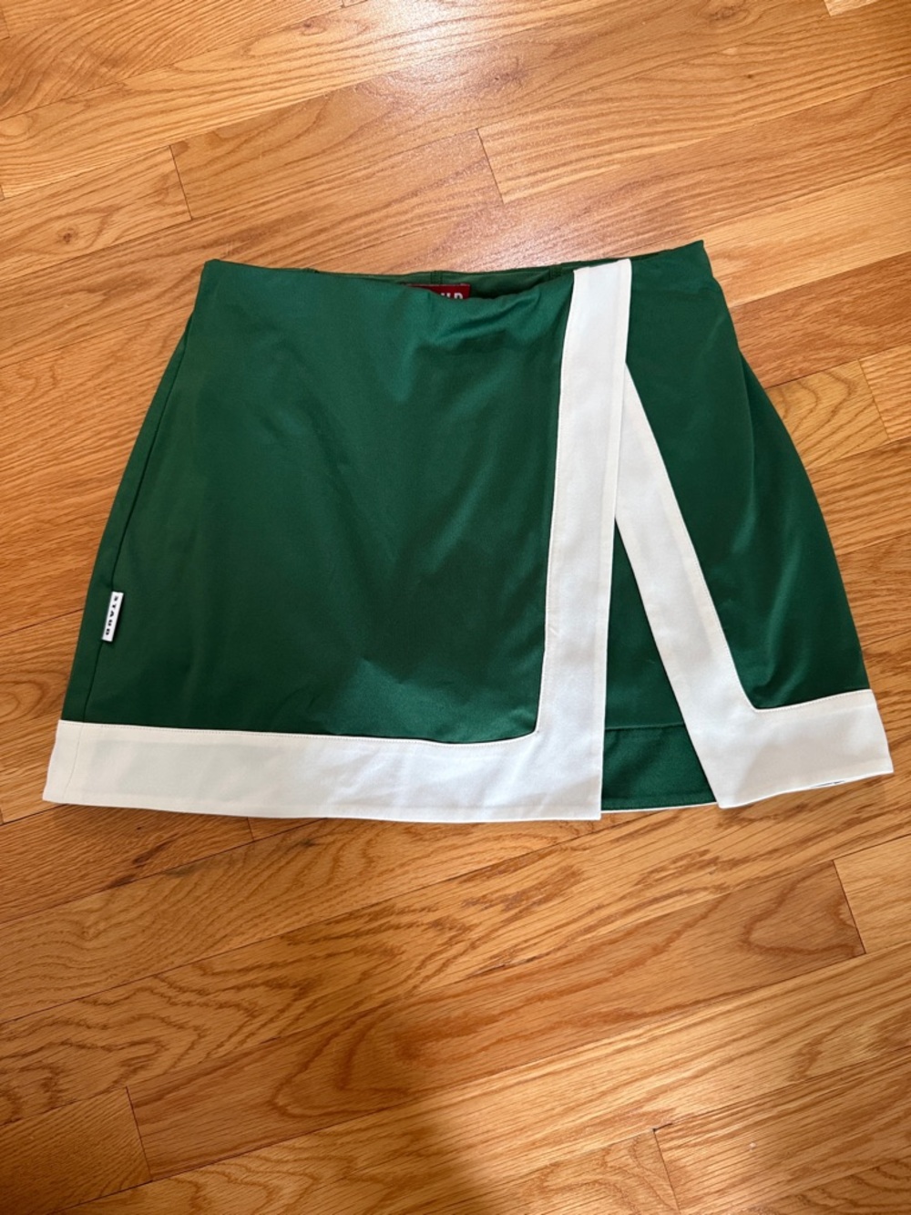 Staud Green and White Tennis Skort size S